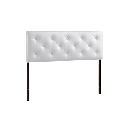 Baltimore Modern And Contemporary King White Upholstered Headboard
